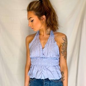 Baby blue halter top from SHEIN. Size small.